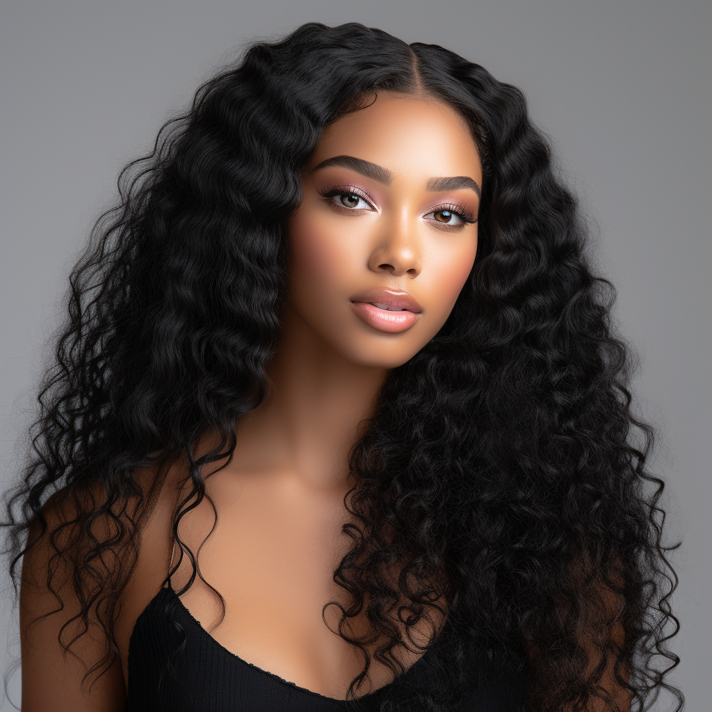 LUXE Deep Wave HD Lace Front Wig